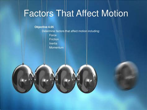 Other Factors Affecting Motion